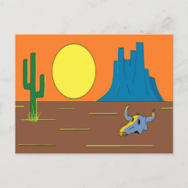 メキシコの砂漠 ポストカード