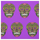 メキシコの砂糖スカルのパターンの死の日 ファブリック (見本)