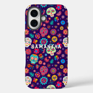 メキシコの砂糖スカルパターンiPhone / iPadケース iPhone 16ケース