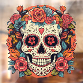 メキシコの砂糖スカル死の日 ウィンドウサイン (シート2)