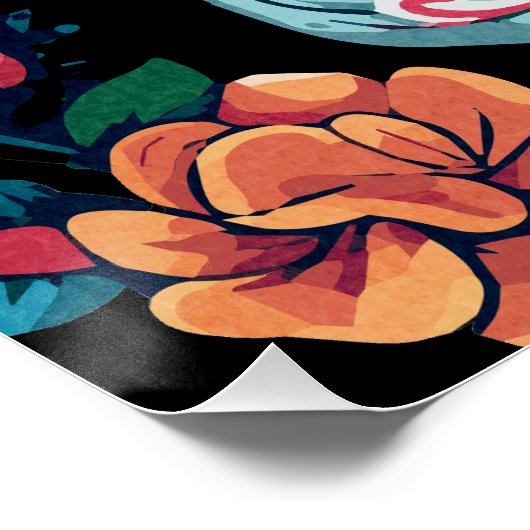 メキシコの砂糖スカル死の日 ポスター (コーナー)