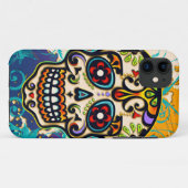 メキシコの砂糖スカル、死の日 Case-Mate iPhoneケース (裏面(横))