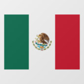メキシコの窓のサイン、くっつき、メキシコ国旗 ウィンドウサイン (シート)