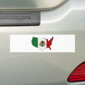 メキシコの米国 バンパーステッカー (車上)
