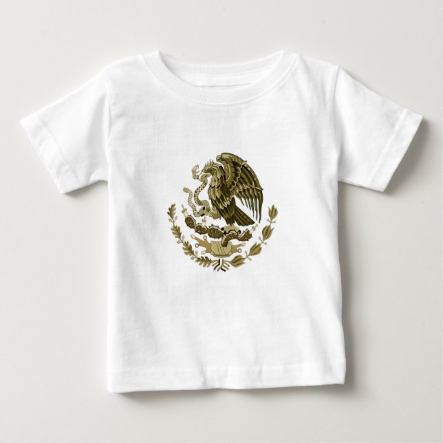 メキシコの紋章ベビーTシャツ ベビーTシャツ (正面)