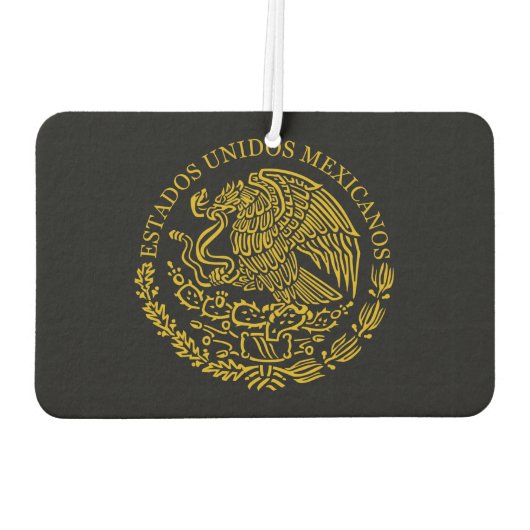 メキシコの紋章 カーエアーフレッシュナー (裏面)