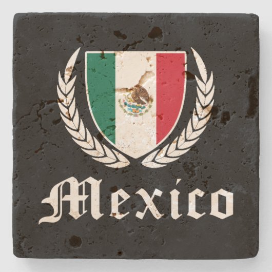 メキシコの紋章 ストーンコースター (正面)