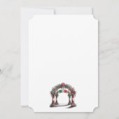 メキシコの結婚式のお祝い 招待状 (裏面)