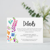 メキシコの結婚Fiesta詳細エンクロージャカード エンクロージャーカード (スタンド正面)