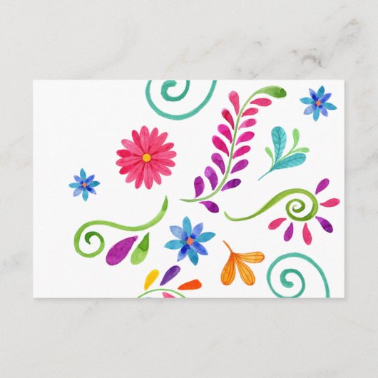 メキシコの結婚Fiesta詳細エンクロージャカード エンクロージャーカード (裏面)