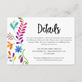 メキシコの結婚Fiesta詳細エンクロージャカード エンクロージャーカード