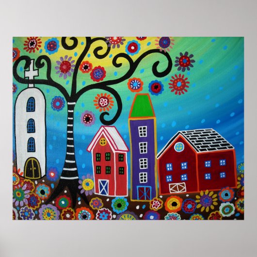 メキシコの絵画町 ポスター (正面)