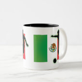 メキシコの罷業者4及びメキシコの罷業者3 ツートーンマグカップ (正面右)