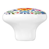 メキシコの花のデザインセラミックノブ セラミックノブ (側面)
