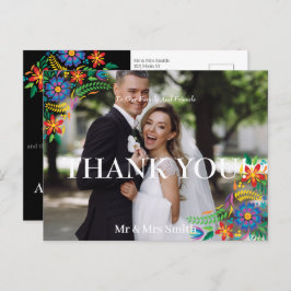 メキシコの花の写真ありがとうはがき ポストカード