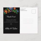 メキシコの花の写真ありがとうはがき ポストカード (裏面)