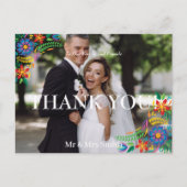 メキシコの花の写真ありがとうはがき ポストカード (正面)