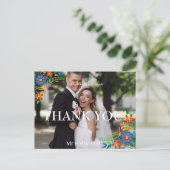 メキシコの花の写真ありがとうはがき ポストカード (スタンド正面)