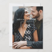 メキシコの花の写真 保存日付 招待状 (正面)