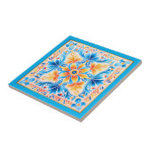 メキシコの花アートセラミックタイル タイル (側面)