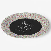 メキシコの花スモールフローラ植物デザイン ペーパープレート (アングル)