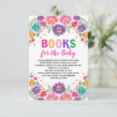 メキシコの花フェスタ赤ちゃんシャワーベビーE用ブック エンクロージャーカード (スタンド正面)