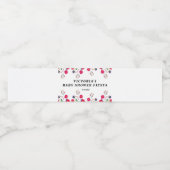 メキシコの花ベビーシャワーフェスタ ペットボトルラベル (シングルラベル)