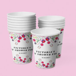 メキシコの花ベビーシャワーフェスタ 紙コップ