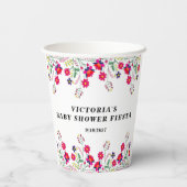 メキシコの花ベビーシャワーフェスタ 紙コップ (裏面)