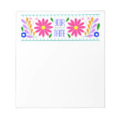 メキシコの花刺パーソナライズされた刺ノートパッド ノートパッド (正面)