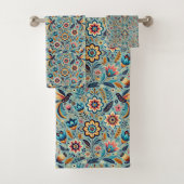 メキシコの花柄 バスタオルセット (インサイチュ)
