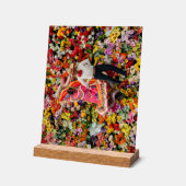 メキシコの花開く アクリルサイン (傾斜)