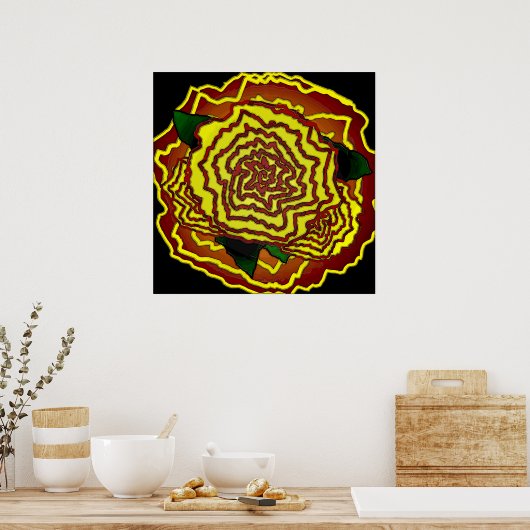 メキシコの花 ポスター (キッチン)