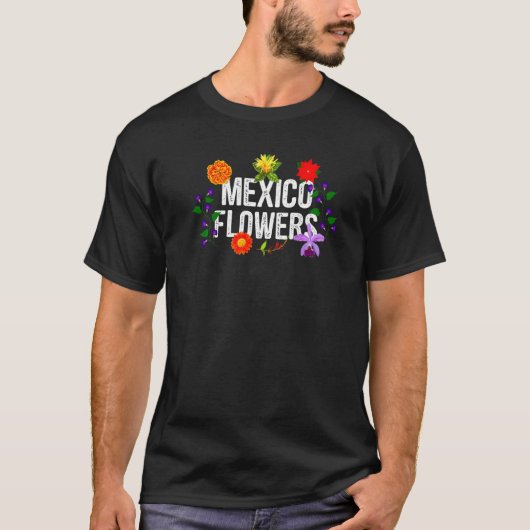 メキシコの花 メキシコの自然 メキシコの庭園 Tシャツ (正面)
