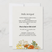 メキシコの花Cinco De Mayo Gender Reveal 招待状 (裏面)