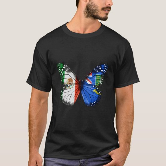 メキシコの英国ヴァージン諸島国旗 Tシャツ (正面)