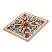 メキシコの華色花セラミックタイル タイル (側面)