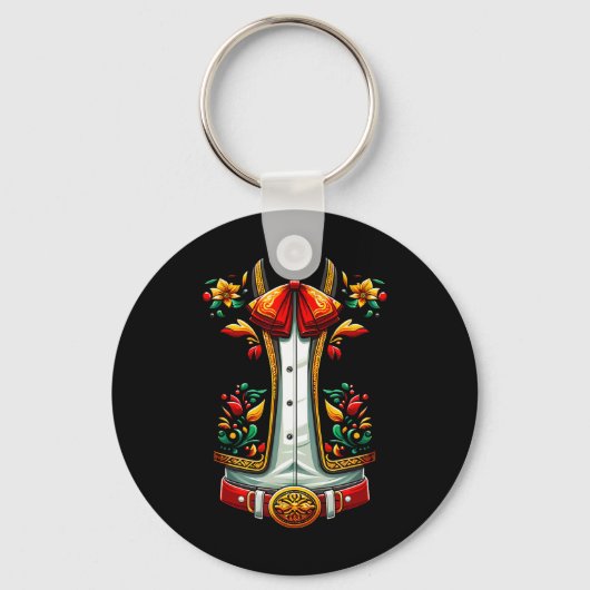 メキシコの衣装Cinco De Mayo Mariachi Charro キーホルダー (正面)
