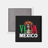 メキシコの誇りフラグ メキシコのルーツ 伝統 マグネット (正面/裏面)