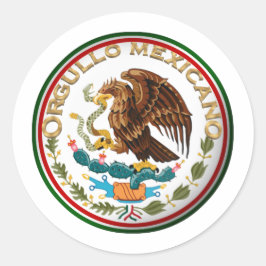 メキシコの誇り (メキシコ国旗の鷲) ラウンドシール