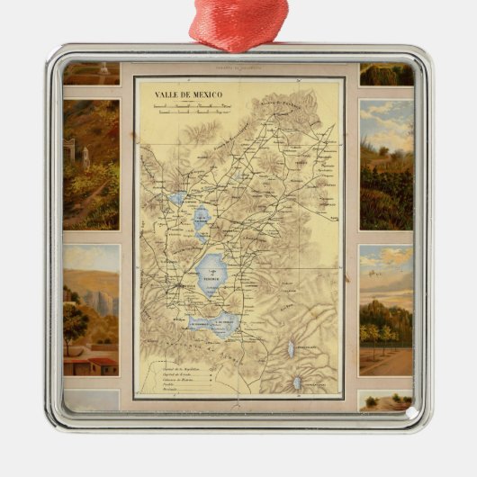 メキシコの谷 メタルオーナメント (正面)
