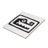 メキシコの象形文字(Maya) タイル (側面)