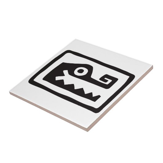 メキシコの象形文字(Maya) タイル (側面)