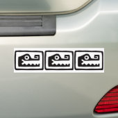 メキシコの象形文字(Maya) バンパーステッカー (車上)