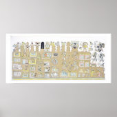 メキシコの象形文字、'Vues des Cordillieres ポスター (正面)