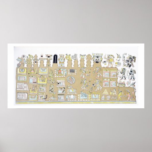 メキシコの象形文字、'Vues des Cordillieres ポスター (正面)