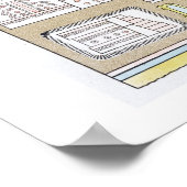 メキシコの象形文字、'Vues des Cordillieres ポスター (角)