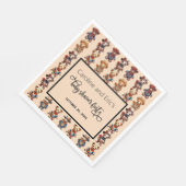 メキシコの赤ちゃんシャワーの日 スタンダードランチョンナプキン (角)