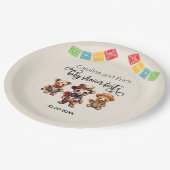 メキシコの赤ちゃんシャワーの日 ペーパープレート (アングル)