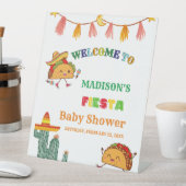 メキシコの赤ちゃんシャワー歓迎サインのタコ 台座サイン (インサイチュ)
